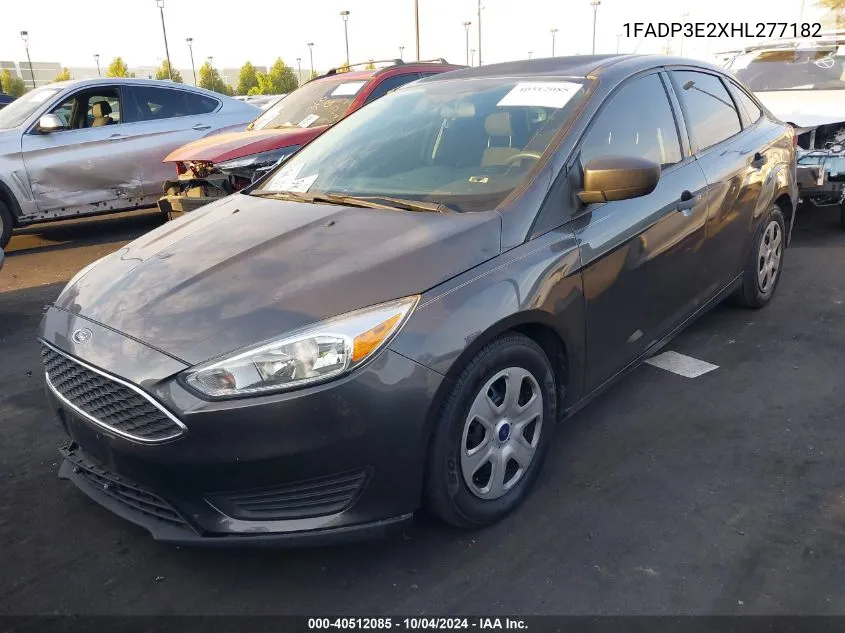 2017 Ford Focus S VIN: 1FADP3E2XHL277182 Lot: 40512085