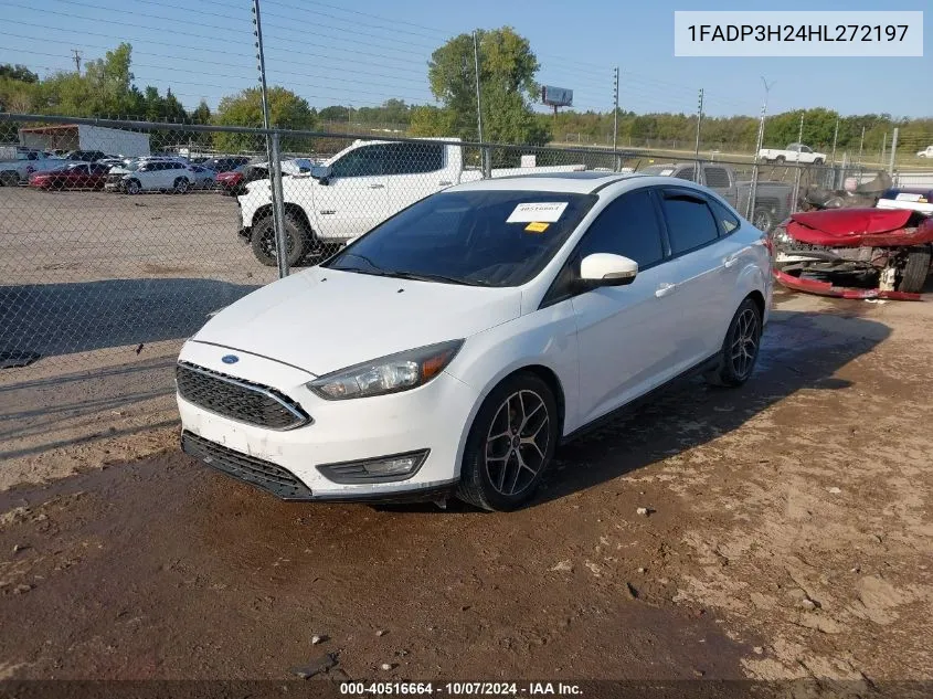 2017 Ford Focus Sel VIN: 1FADP3H24HL272197 Lot: 40516664