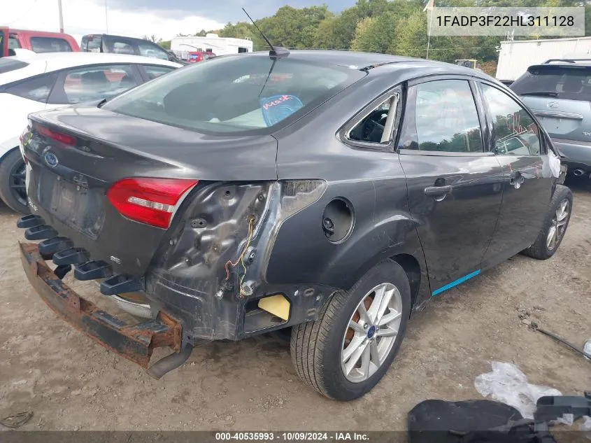 1FADP3F22HL311128 2017 Ford Focus Se