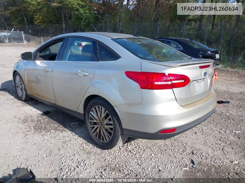 1FADP3J23HL260634 2017 Ford Focus Titanium