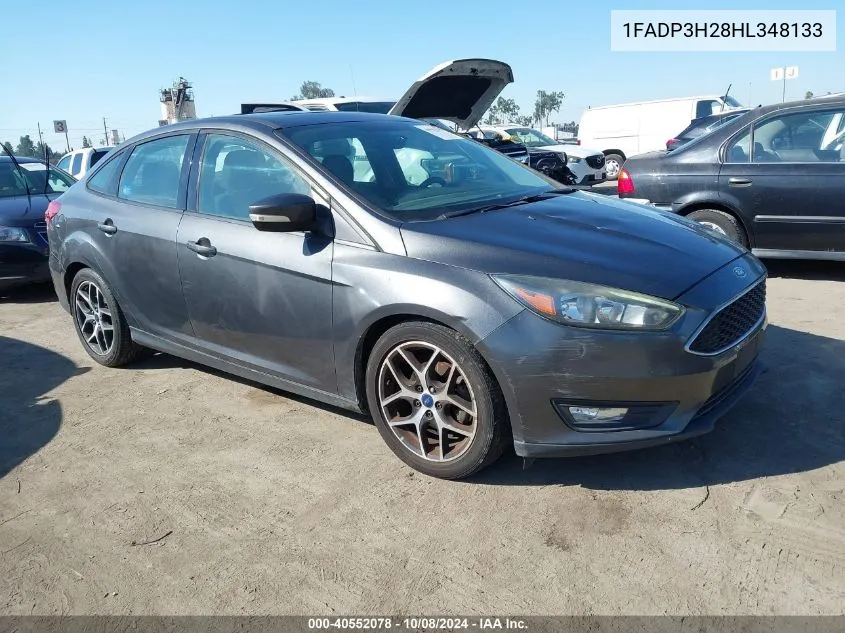 2017 Ford Focus Sel VIN: 1FADP3H28HL348133 Lot: 40552078