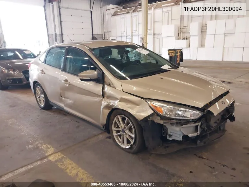 1FADP3F20HL300094 2017 Ford Focus Se