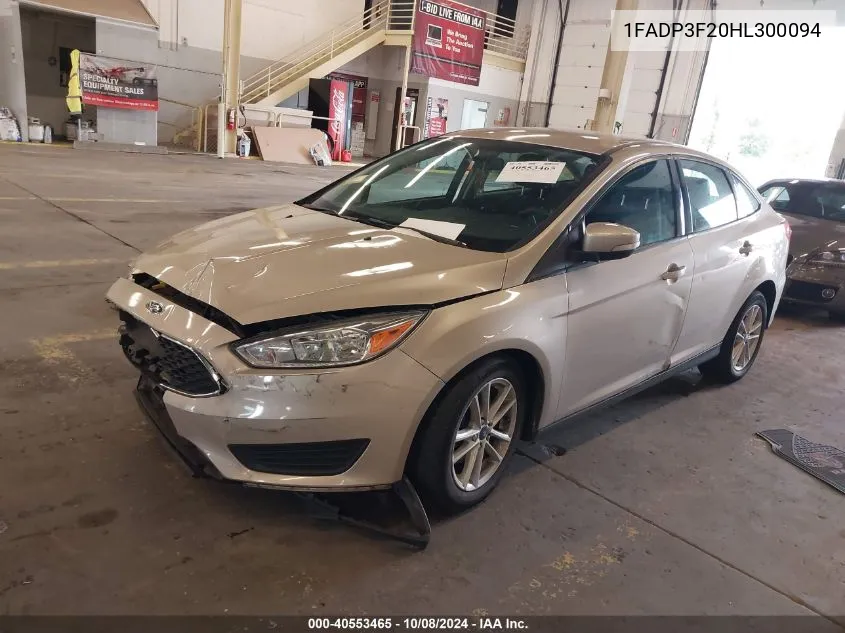 1FADP3F20HL300094 2017 Ford Focus Se