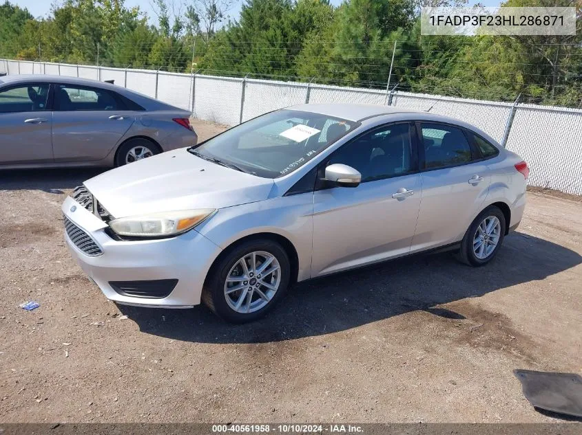 1FADP3F23HL286871 2017 Ford Focus Se