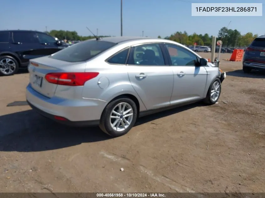 1FADP3F23HL286871 2017 Ford Focus Se