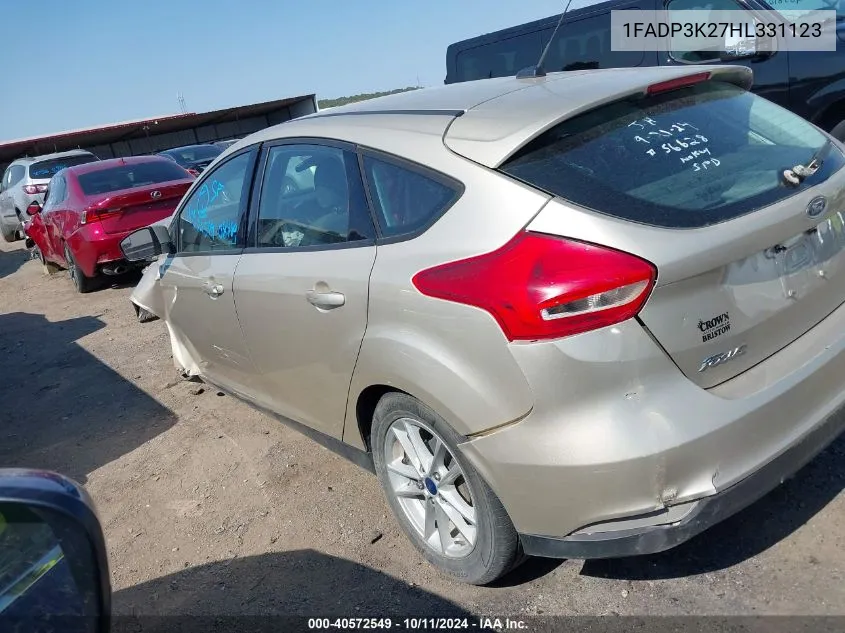 1FADP3K27HL331123 2017 Ford Focus Se