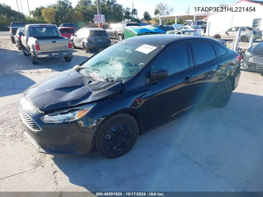 2017 Ford Focus S VIN: 1FADP3E21HL221454 Lot: 40591920