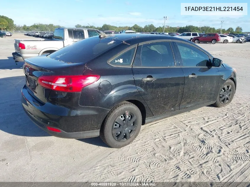 2017 Ford Focus S VIN: 1FADP3E21HL221454 Lot: 40591920