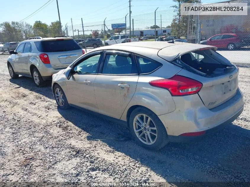 2017 Ford Focus Se VIN: 1FADP3K28HL208284 Lot: 40602975