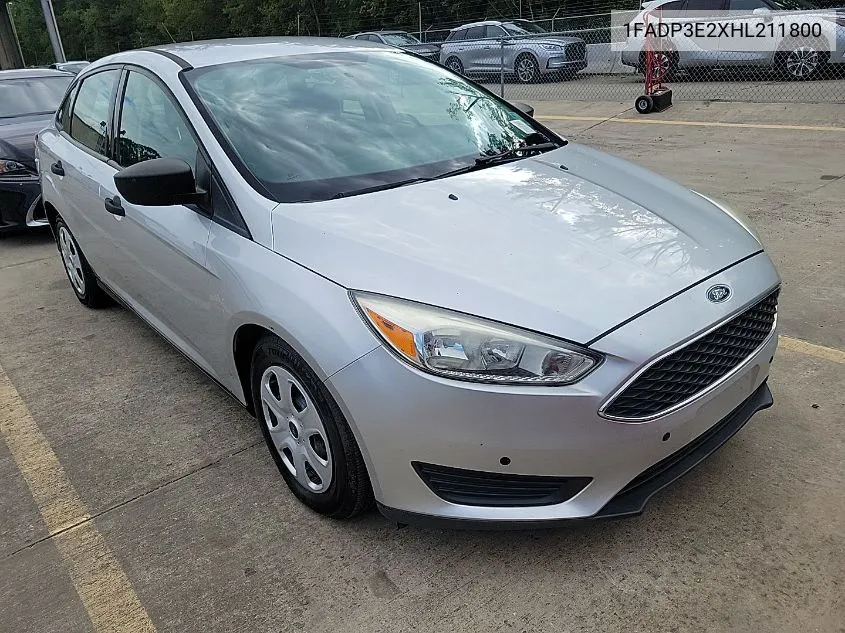 2017 Ford Focus S VIN: 1FADP3E2XHL211800 Lot: 40605175