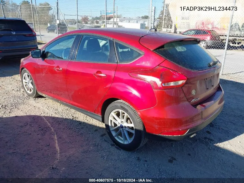 2017 Ford Focus Se VIN: 1FADP3K29HL234473 Lot: 40607575