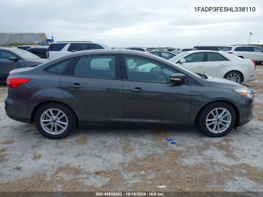 2017 Ford Focus Se VIN: 1FADP3FE5HL338110 Lot: 40608852