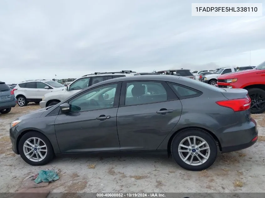 2017 Ford Focus Se VIN: 1FADP3FE5HL338110 Lot: 40608852