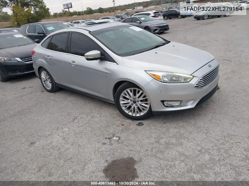 2017 Ford Focus Titanium VIN: 1FADP3J2XHL279164 Lot: 40613463