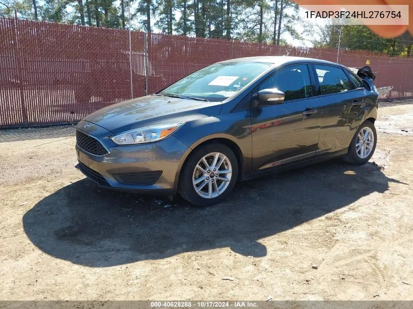 2017 Ford Focus Se VIN: 1FADP3F24HL276754 Lot: 40628288