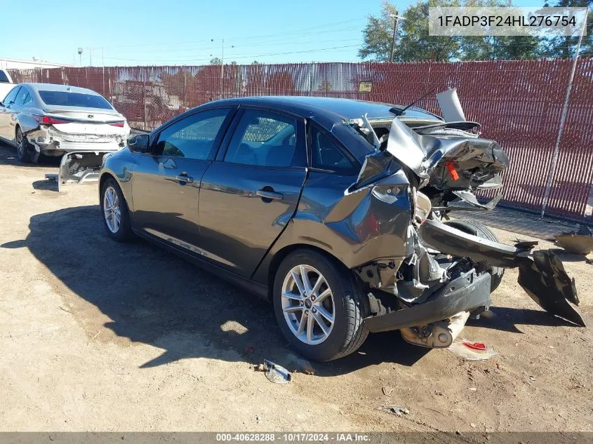 2017 Ford Focus Se VIN: 1FADP3F24HL276754 Lot: 40628288