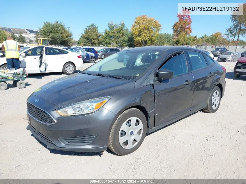 1FADP3E22HL219132 2017 Ford Focus S