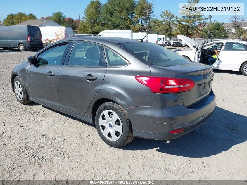 1FADP3E22HL219132 2017 Ford Focus S