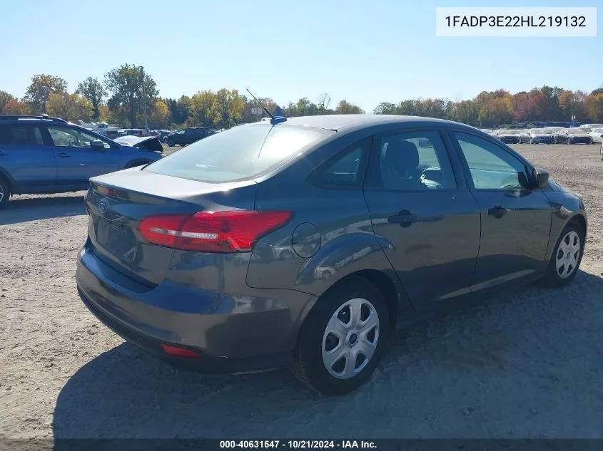 1FADP3E22HL219132 2017 Ford Focus S