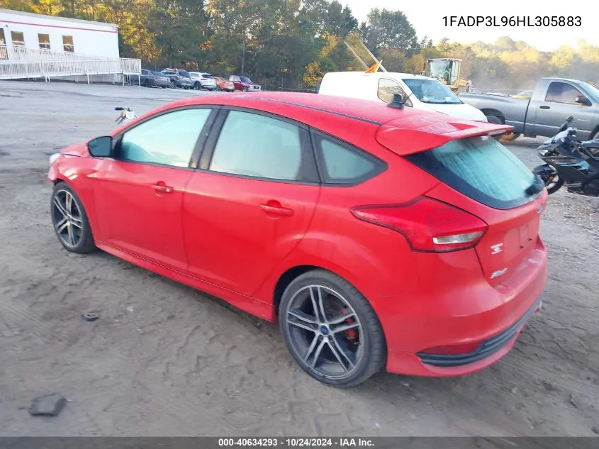 2017 Ford Focus St VIN: 1FADP3L96HL305883 Lot: 40634293