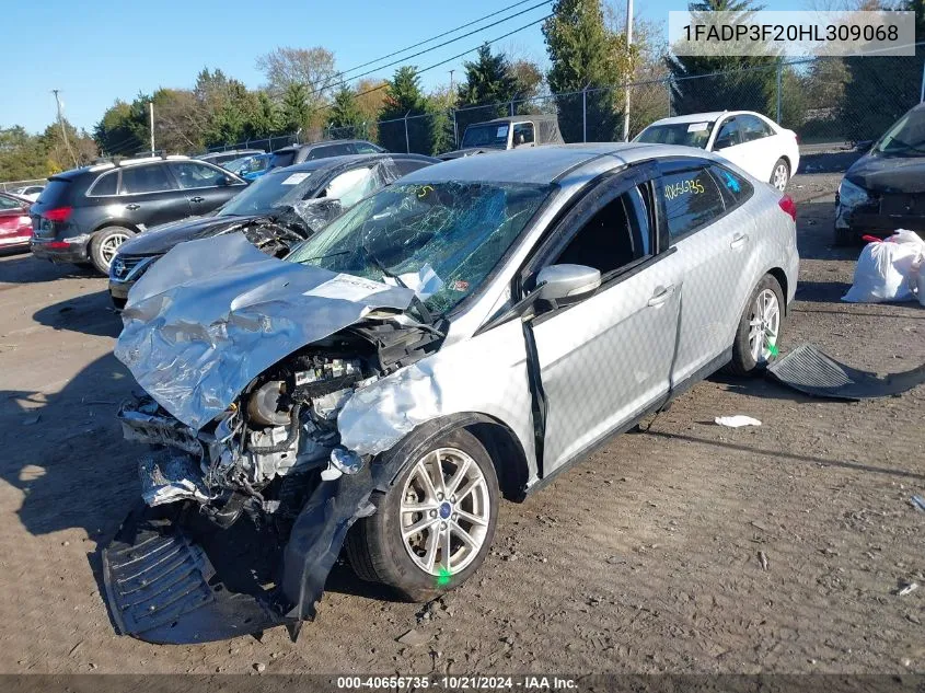 2017 Ford Focus Se VIN: 1FADP3F20HL309068 Lot: 40656735