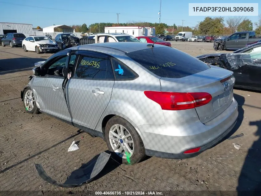 2017 Ford Focus Se VIN: 1FADP3F20HL309068 Lot: 40656735