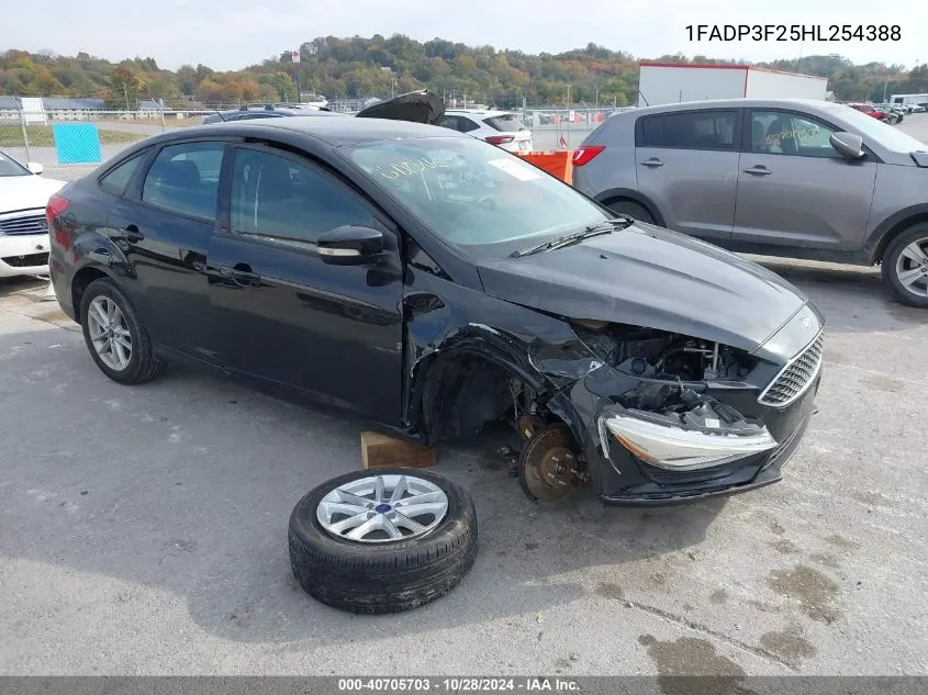 2017 Ford Focus Se VIN: 1FADP3F25HL254388 Lot: 40705703