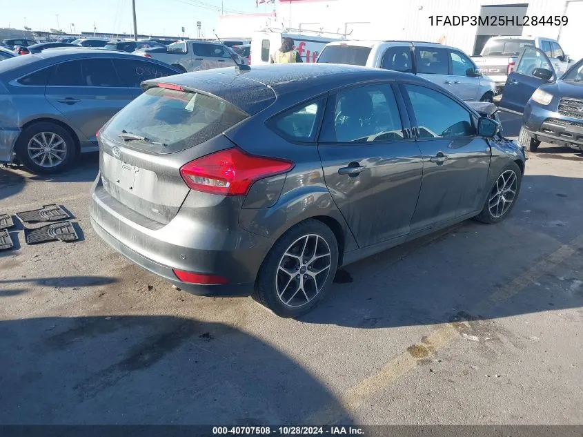 2017 Ford Focus Sel VIN: 1FADP3M25HL284459 Lot: 40707508