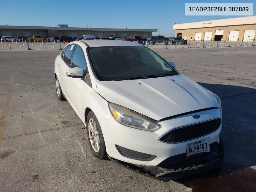 2017 Ford Focus Se VIN: 1FADP3F28HL307889 Lot: 40710872