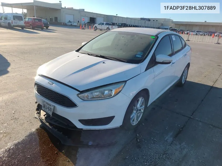 2017 Ford Focus Se VIN: 1FADP3F28HL307889 Lot: 40710872