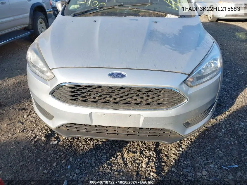 2017 Ford Focus Se VIN: 1FADP3K22HL215683 Lot: 40718722