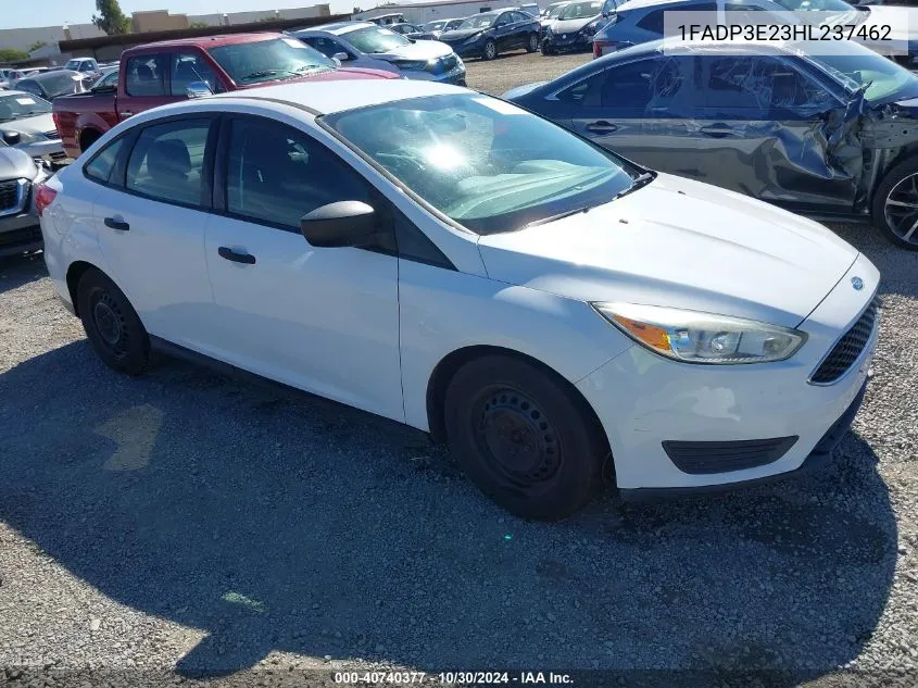 2017 Ford Focus S VIN: 1FADP3E23HL237462 Lot: 40740377