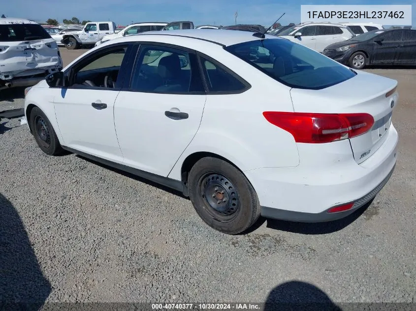 2017 Ford Focus S VIN: 1FADP3E23HL237462 Lot: 40740377