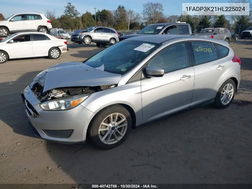 2017 Ford Focus Se VIN: 1FADP3K21HL225024 Lot: 40742788