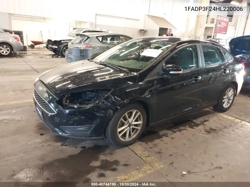 1FADP3F24HL220006 2017 Ford Focus Se