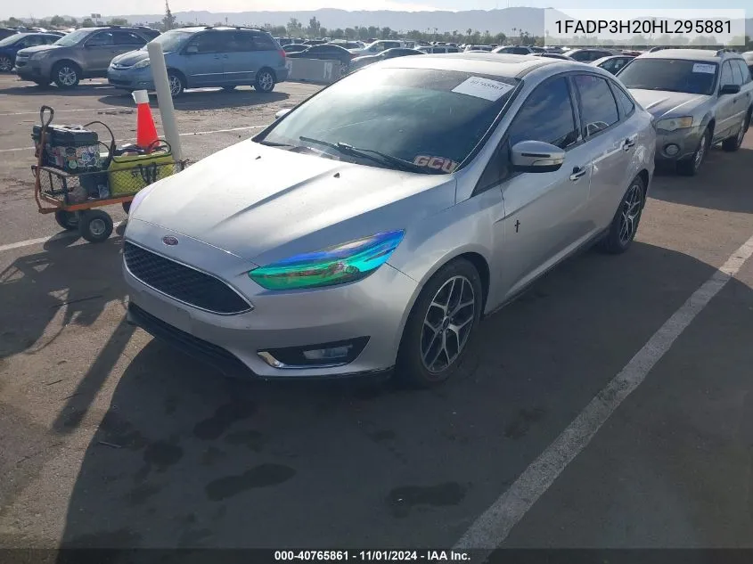 2017 Ford Focus Sel VIN: 1FADP3H20HL295881 Lot: 40765861