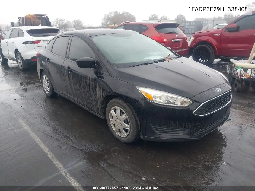 2017 Ford Focus S VIN: 1FADP3E29HL338408 Lot: 40777857