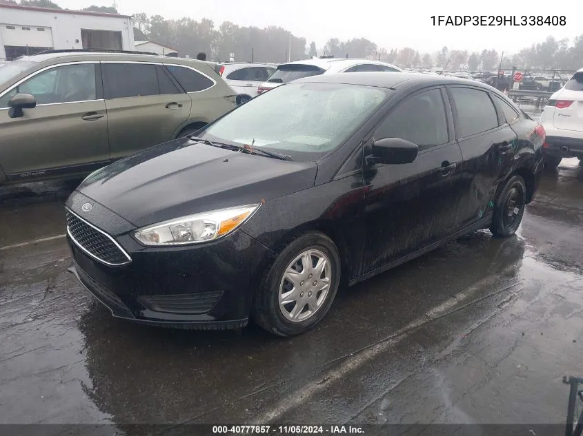 2017 Ford Focus S VIN: 1FADP3E29HL338408 Lot: 40777857