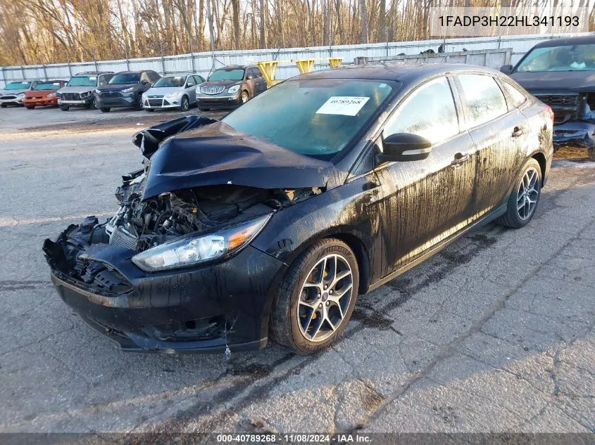 1FADP3H22HL341193 2017 Ford Focus Sel