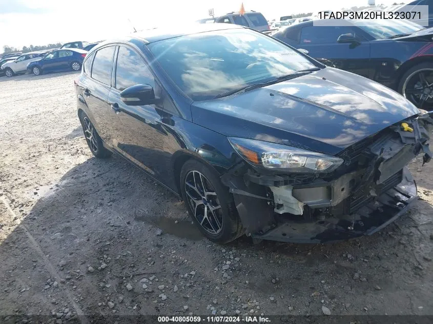 2017 Ford Focus Sel VIN: 1FADP3M20HL323071 Lot: 40805059