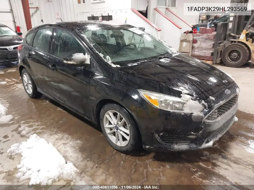 2017 Ford Focus Se VIN: 1FADP3K29HL293569 Lot: 40811056