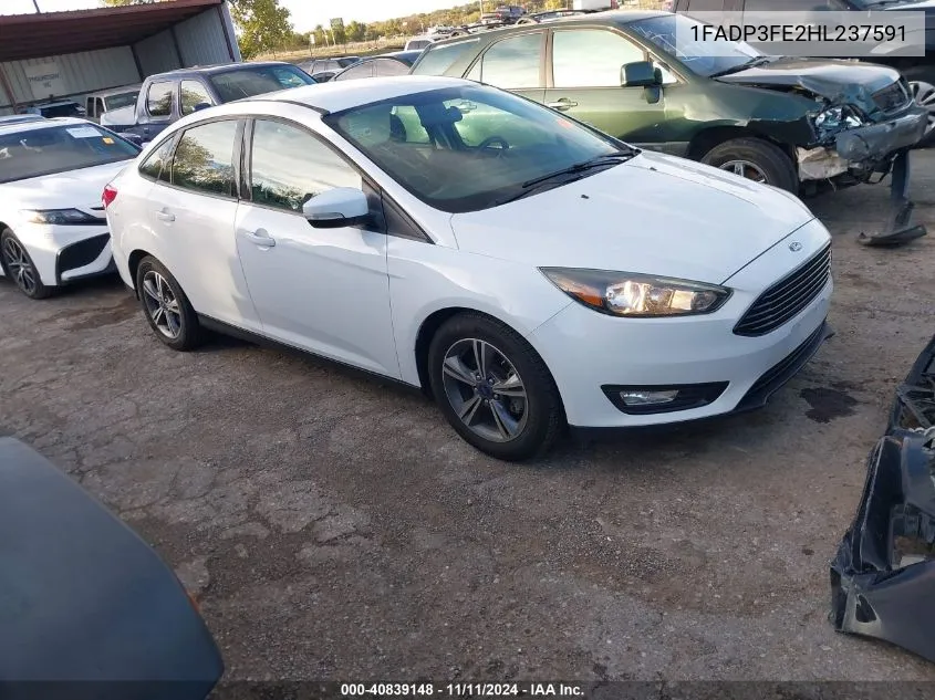 2017 Ford Focus Se VIN: 1FADP3FE2HL237591 Lot: 40839148