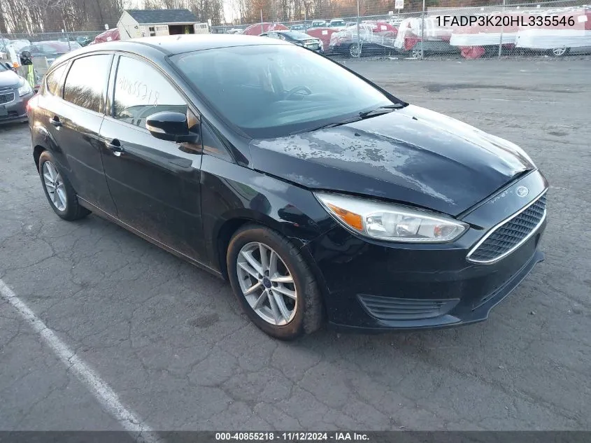 2017 Ford Focus Se VIN: 1FADP3K20HL335546 Lot: 40855218