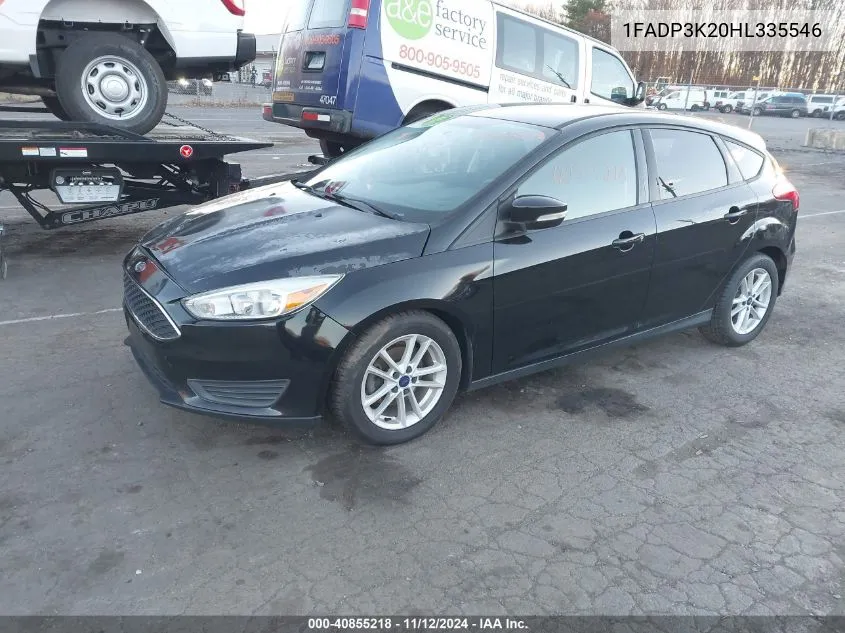 2017 Ford Focus Se VIN: 1FADP3K20HL335546 Lot: 40855218