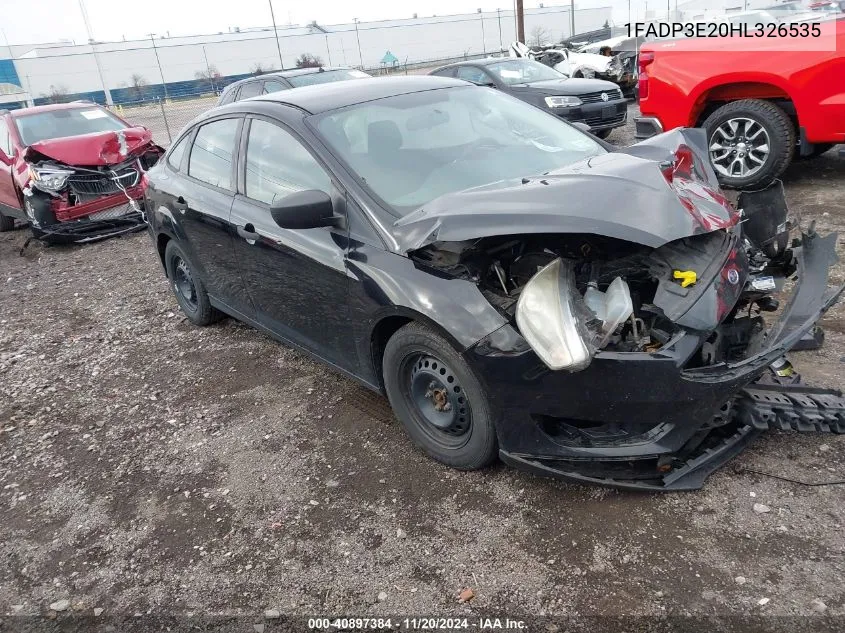 1FADP3E20HL326535 2017 Ford Focus S