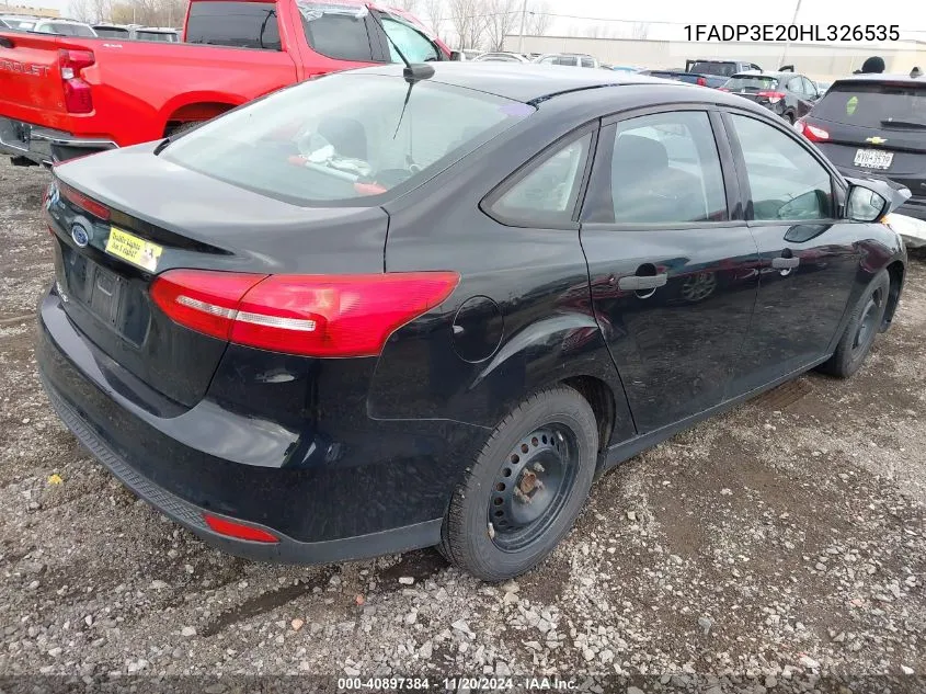 1FADP3E20HL326535 2017 Ford Focus S