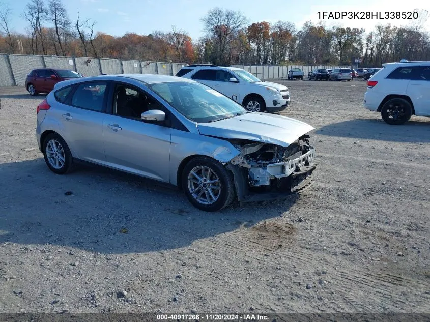 2017 Ford Focus Se VIN: 1FADP3K28HL338520 Lot: 40917266