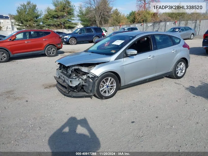 2017 Ford Focus Se VIN: 1FADP3K28HL338520 Lot: 40917266