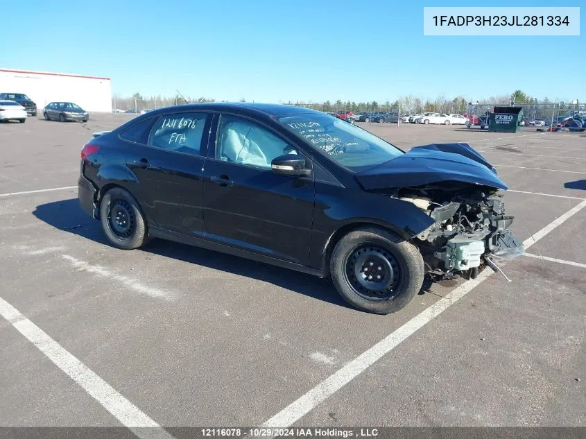 2018 Ford Focus VIN: 1FADP3H23JL281334 Lot: 12116078