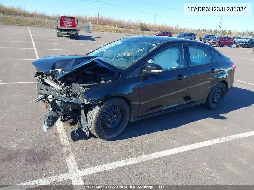 2018 Ford Focus VIN: 1FADP3H23JL281334 Lot: 12116078